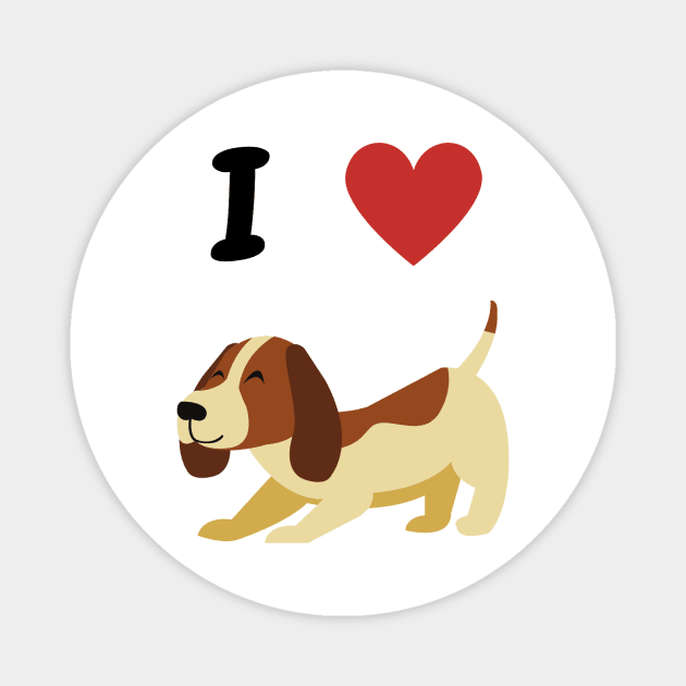 I love my dog Magnet by Simple D.